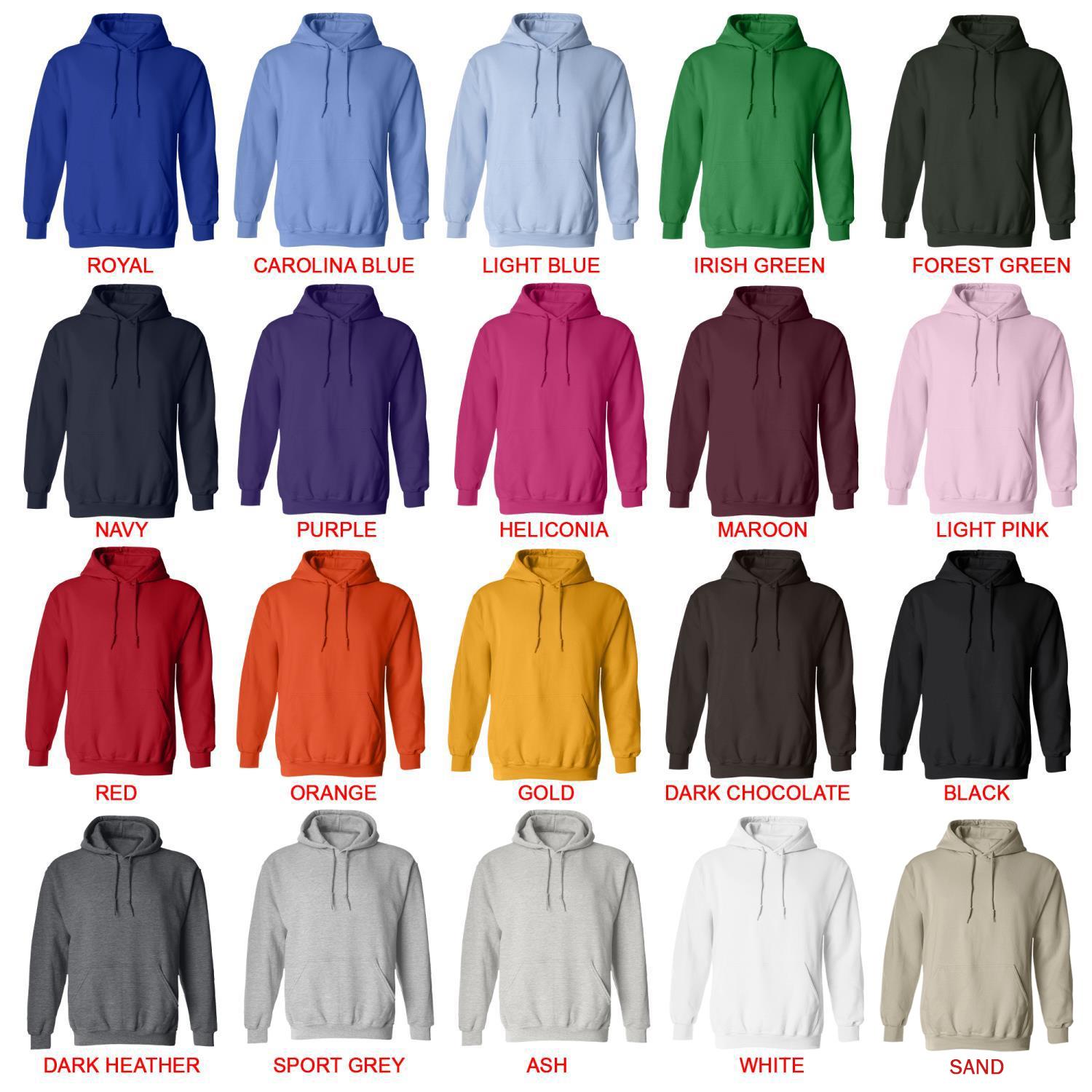 hoodie color chart - Chococat Shop