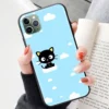 Black Case for iPhone 14 13 11 12 Mini X XS Pro Max Plus Cover Z 11 - Chococat Shop