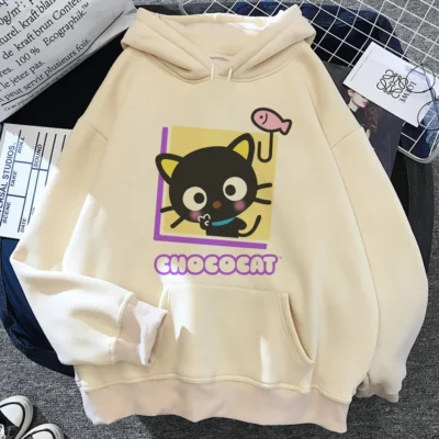Chococat hoodies women Kawaii japanese 2023 anime sweater women Kawaii Hooded Shirt 2 - Chococat Shop